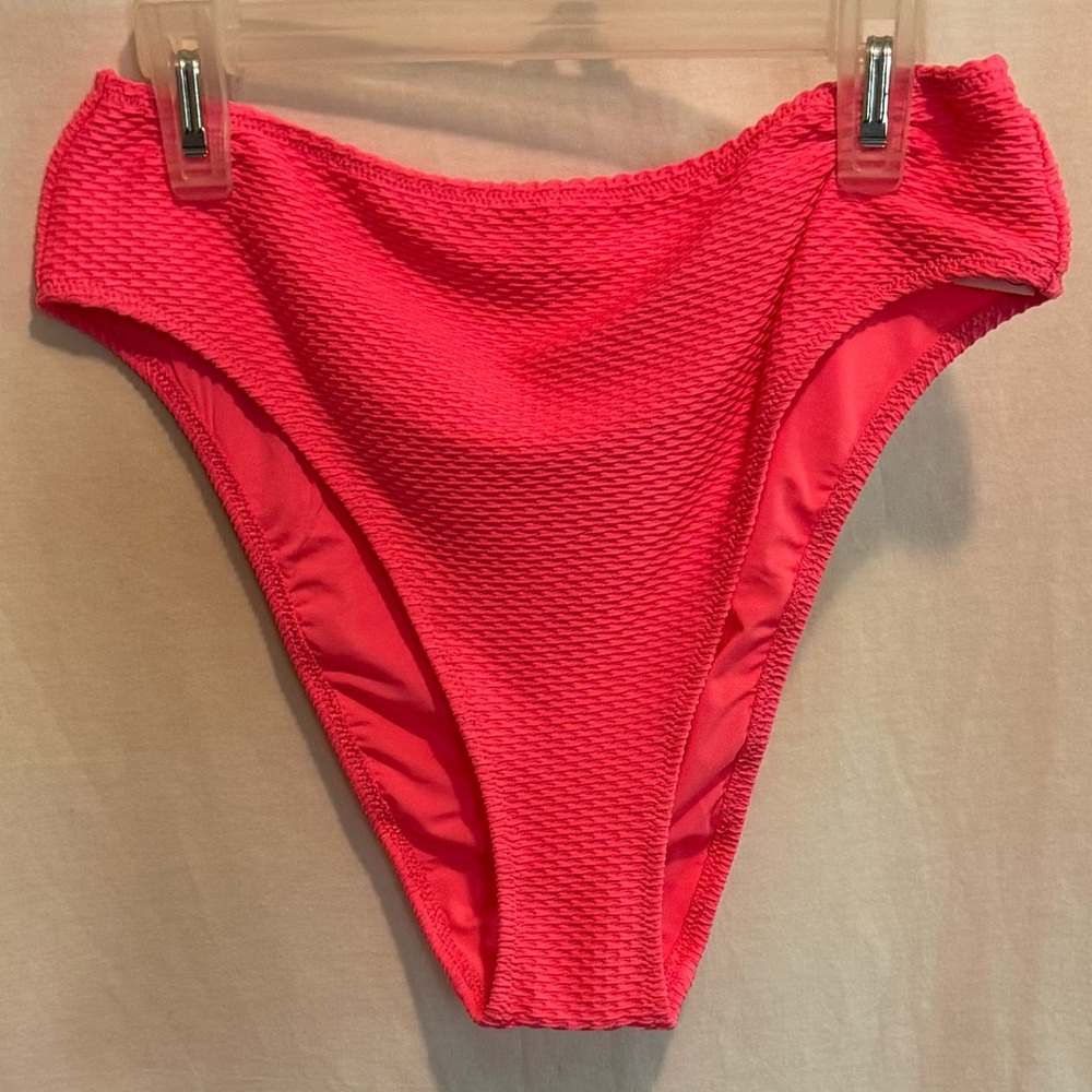 AA-600 Aerie NWT High Cut Cheeky Pink Summer Swim Bikini Bottoms Size‎ M